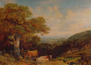 "Maisema karjan kanssa", 1847, 1935 tekijältä John Dearman