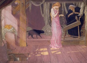 Prinsessa Ruusunen (tempera)