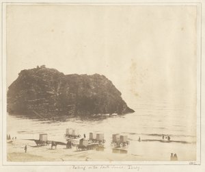 Uiminen Tenbyn eteläisillä hiekoilla. tekijältä John Dillwyn Llewelyn