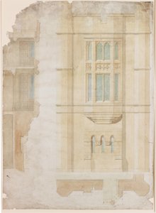 Suunnittelu Oriel Windowille, Holme Eden (muste) tekijältä John Dobson