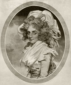 Sarah Siddons, kaiverrus Peltro W. Tomkins, Alfred Whitmanin teoksesta "The Print-Collector