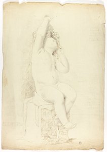 Estàtua antiga de Putto assegut jugant amb Maskfinnish