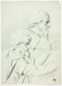 Kaksi miestä profiilissa (alkaen Bas Relief) tekijältä John Downman