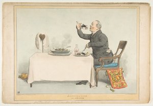 Hkannibalismi tai irlantilainen muhennos, 5. elokuuta 1833. tekijältä John Doyle