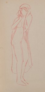 Nimetön [naishahmo] (lyijykynä) tekijältä John Duncan