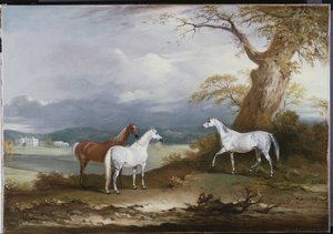 Lord Macdonaldin tammat Thorpe Hallin luona, Rudston, Yorkshire, 1836