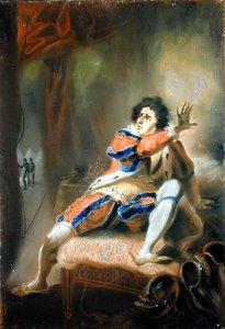 John Philip Kemble (1757-1823) - Shakespearen Richard III (pastelli vellum)
