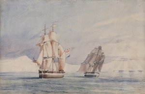 H.M. Laivat Erebus ja Terror Rossinmerellä tekijältä John Edward Davis