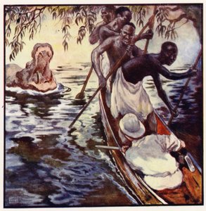 Hän ryntäsi avoleukaisena pienessä simpukankuoressamme (värinen lito) tekijältä John Edwin Noble