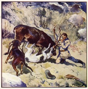 Tappelu olisi ollut katsojalle mielenkiintoinen ja jännittävä (värilitho) tekijältä John Edwin Noble