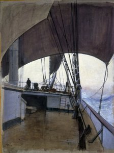 Kohtaus Suzanne-aluksen kannella Calais