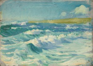 Merimaisema, 1800-luvun loppu - 1900-luvun puoliväli (öljy paperille) tekijältä John Everett