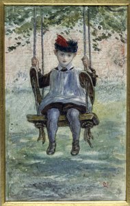 Poika keinussa (akvarelli) tekijältä John Everett Millais