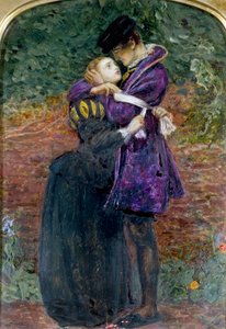 Hugenotti, joka kieltäytyy käyttämästä roomalaiskatolisen kirkon merkkiä Pyhän Barthelemyn päivänä. tekijältä John Everett Millais