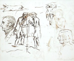 Opintolehti John Ruskinin (1819-1900) ja William Millaisin kanssa tekijältä John Everett Millais