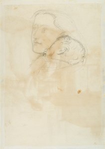 Hyväksytty, 1853 (kynä ja ruskea muste kudospaperilla) tekijältä John Everett Millais