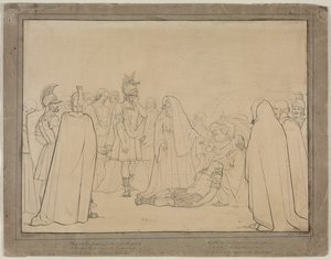 Aeneas näytti Pallaksen ruumiin Vergiliusin "Aeneista" tekijältä John Everett Millais