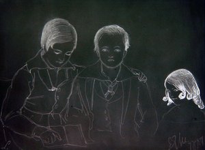 Harry ja Arthur Reid Lempriere ja Emily Lempriere tekijältä John Everett Millais
