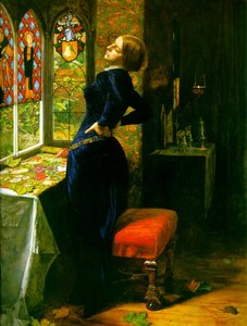 Mariana Maaritin maalaistalossa (Mariana in the Moated Grange) tekijältä John Everett Millais