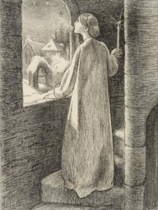 St Agnes Eve, 1857 tekijältä John Everett Millais