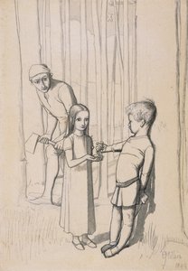 Tutkimus teokselle "The Woodman