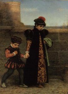 The Girlhood of St. Teresa (öljy kankaalle) tekijältä John Everett Millais