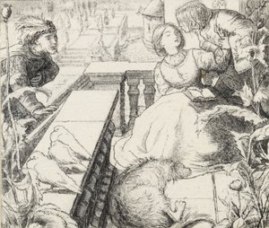 Nukkuva palatsi, 1800-luvun loppu tekijältä John Everett Millais