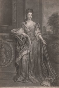 Hampton Courtin kaunottaret: The Right Honorable Mary, Dorsetin kreivitär tekijältä John Faber the younger