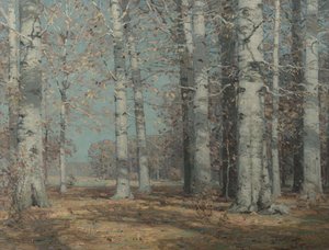 Autumn Beeches, n. 1908-1915 (öljy kankaalle)