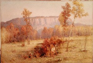 East Rock, New Haven, n. 1901 (öljy kankaalle)