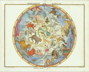 1776 - John Flamsteed - Hemisphere Boreal (rajattu)