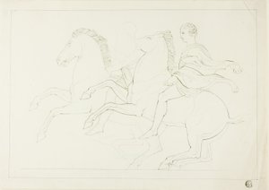 Kopio Golgatasta Parthenon Friezestä tekijältä John Flaxman