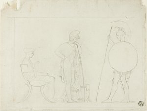 Hector Chiding Paris tekijältä John Flaxman