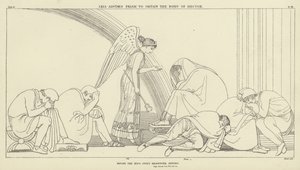 Iris neuvoo Priamia hankkimaan Hectorin ruumiin tekijältä John Flaxman