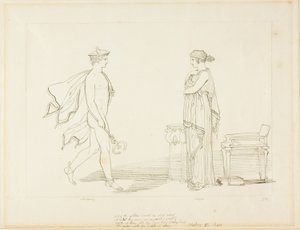 Merkurius ja Calypso tekijältä John Flaxman