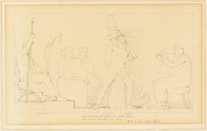 Minerva ja Akhilleus tekijältä John Flaxman