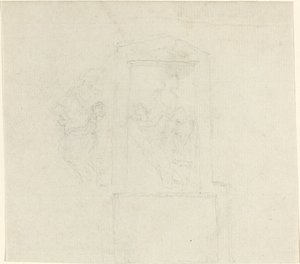 Agnes Cromwellin muistomerkki (?) tekijältä John Flaxman