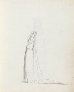 Mrs Siddons Constance, 1783 (kynä, muste ja pesu paperille) tekijältä John Flaxman