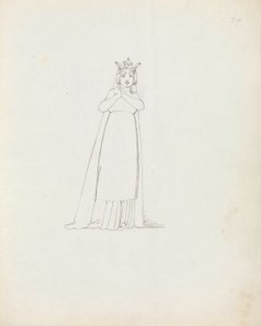 Mrs Siddons Constance, 1783 (kynä, muste ja pesu paperille) tekijältä John Flaxman