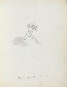 Kiekko. Kyllä se on, 1783 (kynä, muste ja pesu paperille) tekijältä John Flaxman