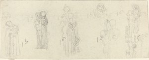Tutkimusarkki [recto and verso] tekijältä John Flaxman