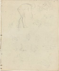 Tutkimusarkki [recto and verso] tekijältä John Flaxman