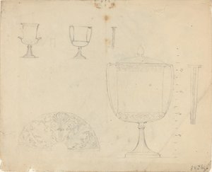 Tutkimusarkki [recto and verso] tekijältä John Flaxman