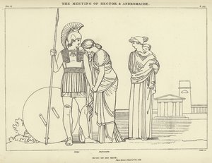 Hectorin ja Andromachen tapaaminen tekijältä John Flaxman