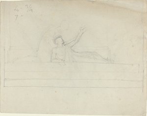 Kaksi kreikkalaista klassista hahmoa tekijältä John Flaxman