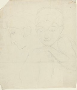 Kaksi naisen päätä tekijältä John Flaxman