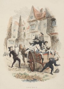 Nimisivu Old St. Paulsista, kirjoittanut William Harrison Ainsworth, pub. 1855 (käsinvärinen kaiverrus) tekijältä John Franklin