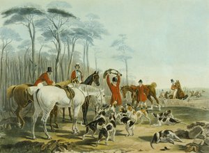 Kuolema, kaiverrus Huffman ja Mackrill (värillinen kaiverrus) tekijältä John Frederick Herring Snr