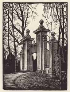 Cambridge: Clare Gates (puupiirros)