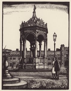 Cambridge: Trinity Fountain (puupiirros)